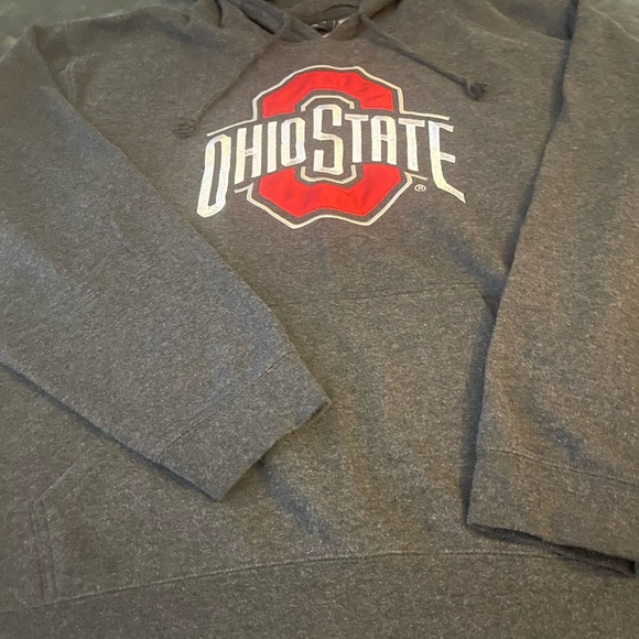#203 VINTAGE Ohio State buckeyes Scarlet and gray college hoodie - Picture 5 of 13